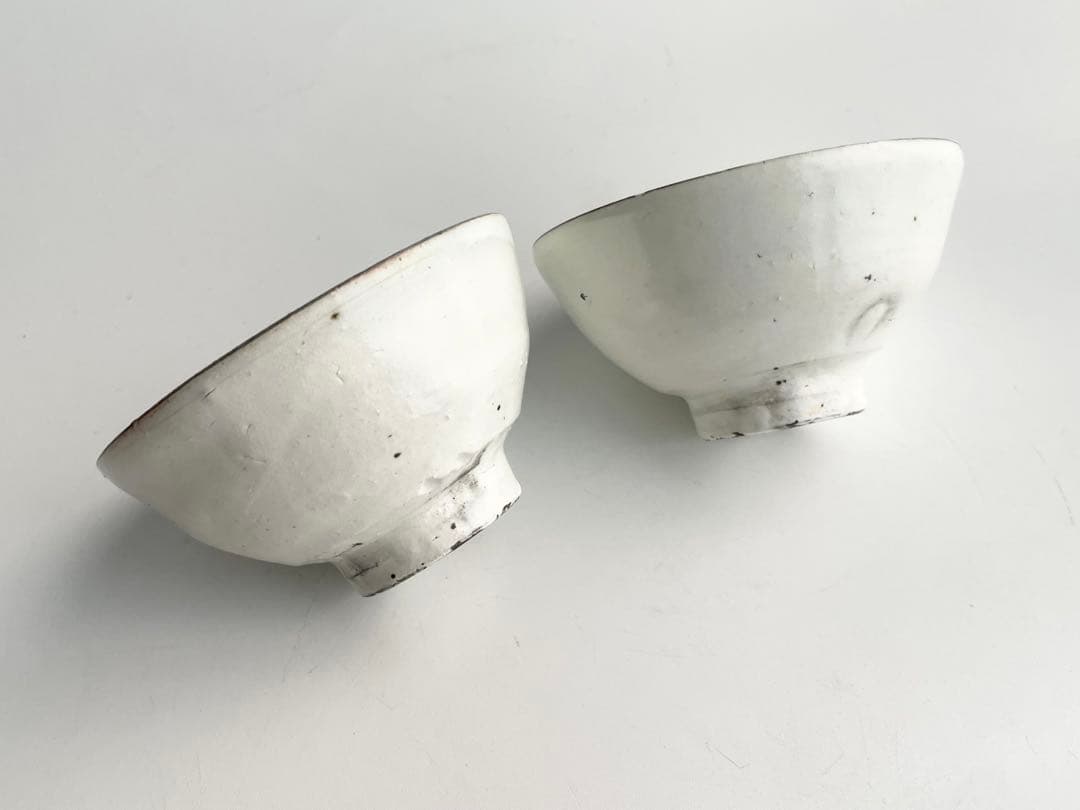陶芸家　小林東五　粉引　盃　小碗　汲出　番茶器　李朝　粉吹　對州