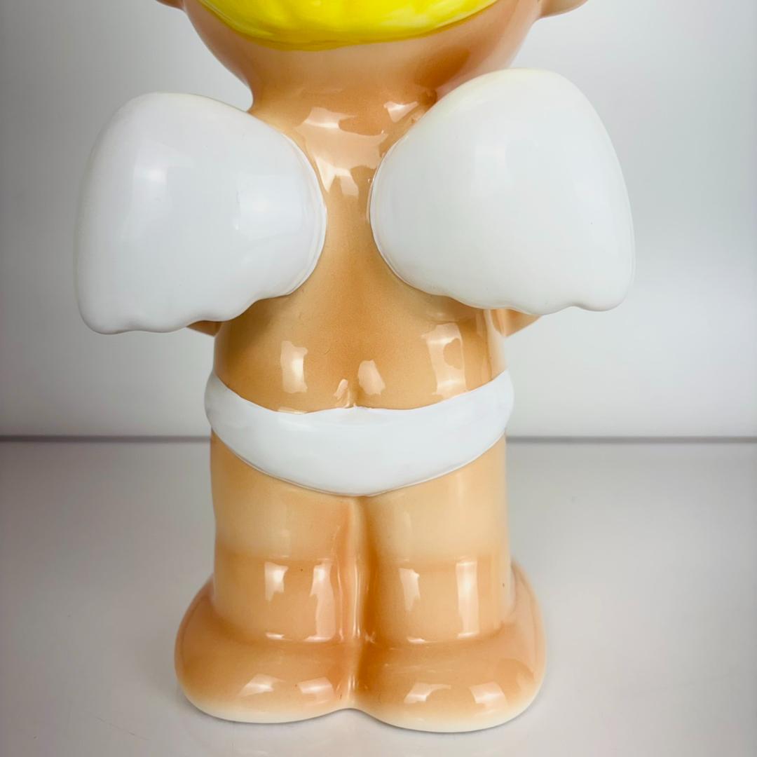 【美品】 内藤ルネ RUNE 貯金箱 天使 全長約33㎝ 昭和レトロ