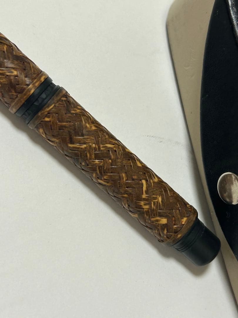 プラチナ万年筆 出雲竹編　 横網代　虎斑（とらふ） 18Kペン先