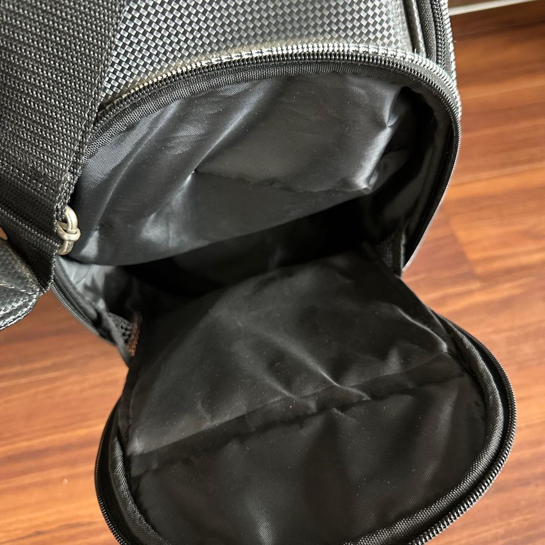 美品 XXIOゼクシオ キャディバッグ 千鳥格子柄 グレー系9.5型