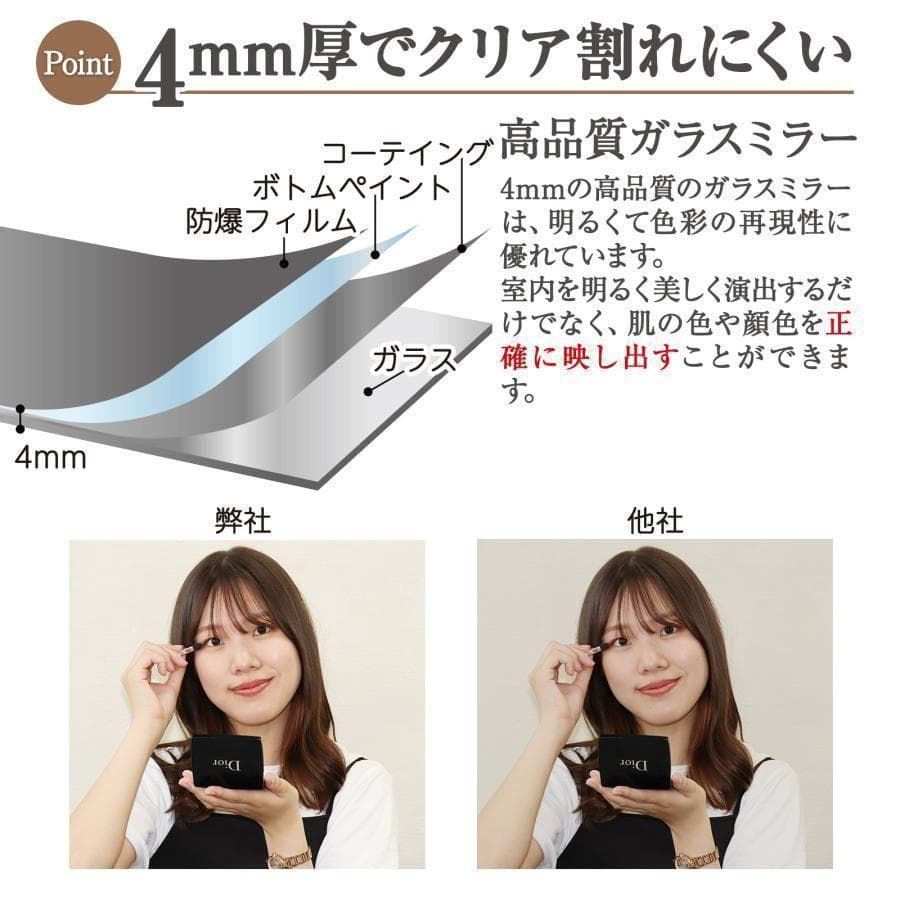 姿見鏡 全身 大型 直角 160cmx100cm 鏡 R1969スタンドミラー