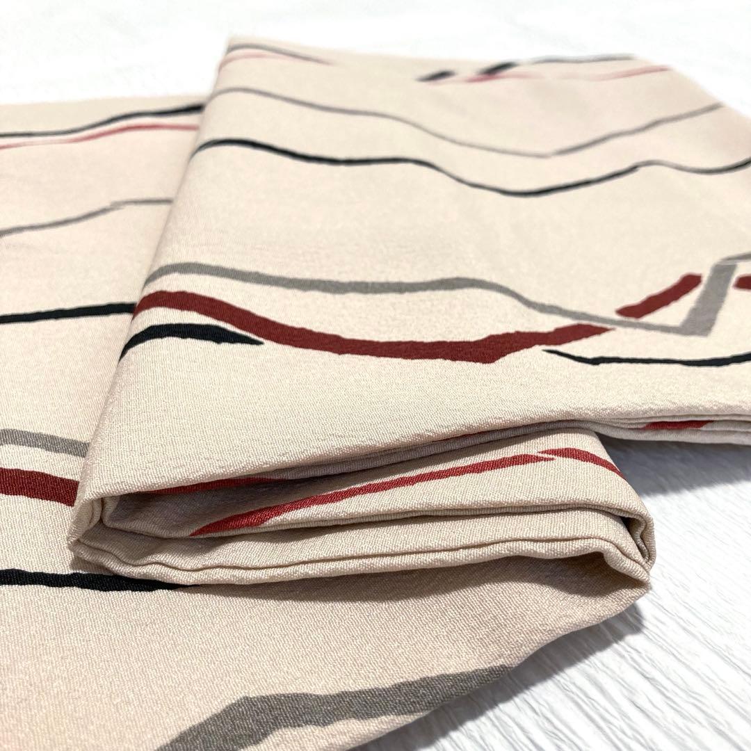 【美品✨】ヒロミチナカノ　洗える着物　小紋　惚色　縞　日本製　トールサイズ　R1