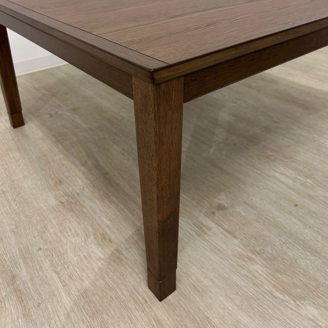 新品☆家具調こたつ 正方形 ブラウン 継脚 北欧風 リビングこたつ 木目 北欧風