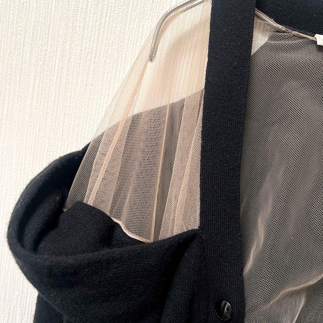 jumkot alexanderwang ショート丈 カーディガンメッシュ