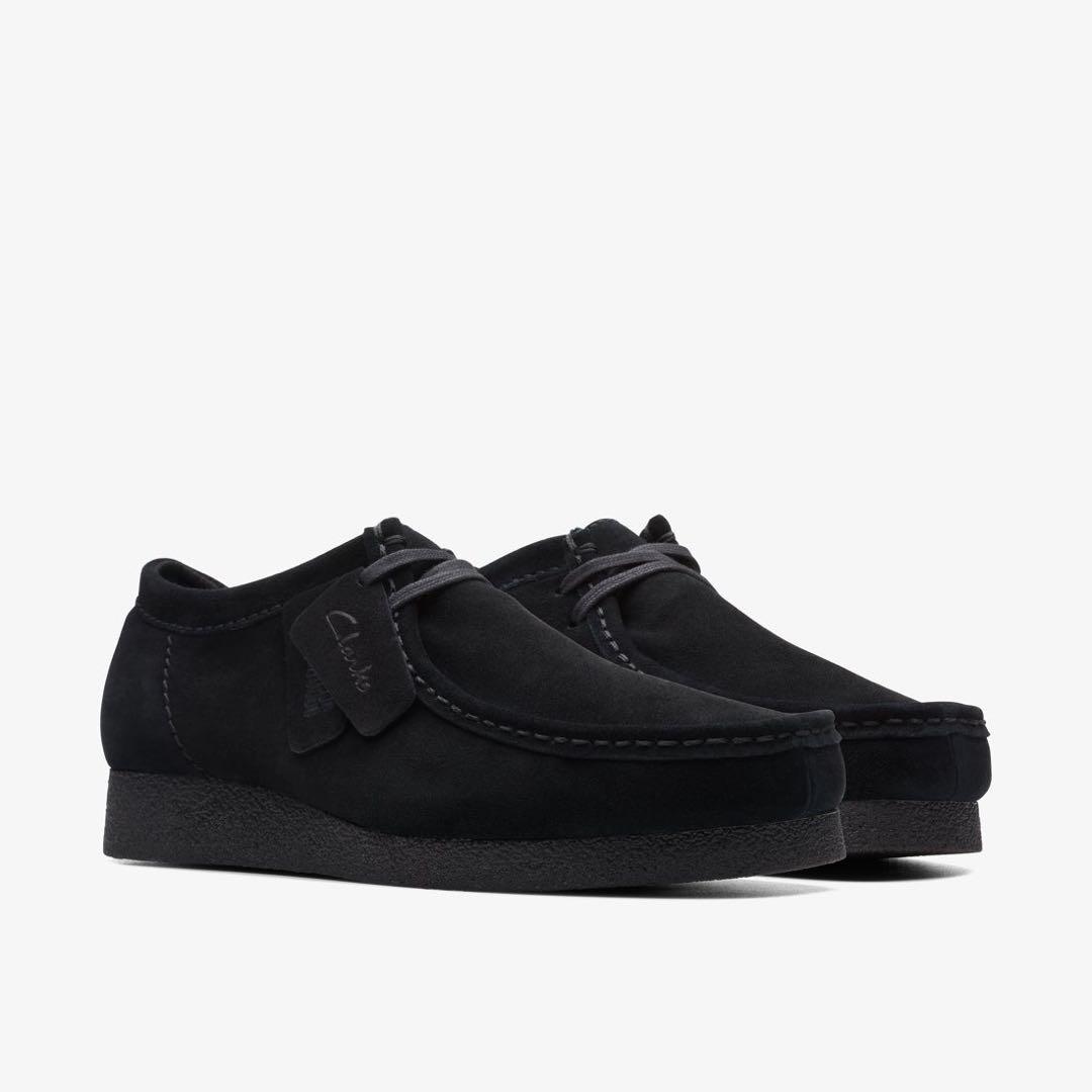 Clarks Wallabee evoブラック スエード