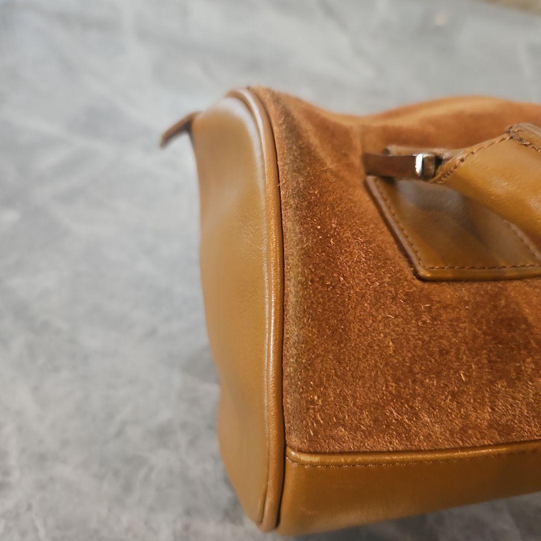 LOEWE スエード ハンドバッグ ブラウン
