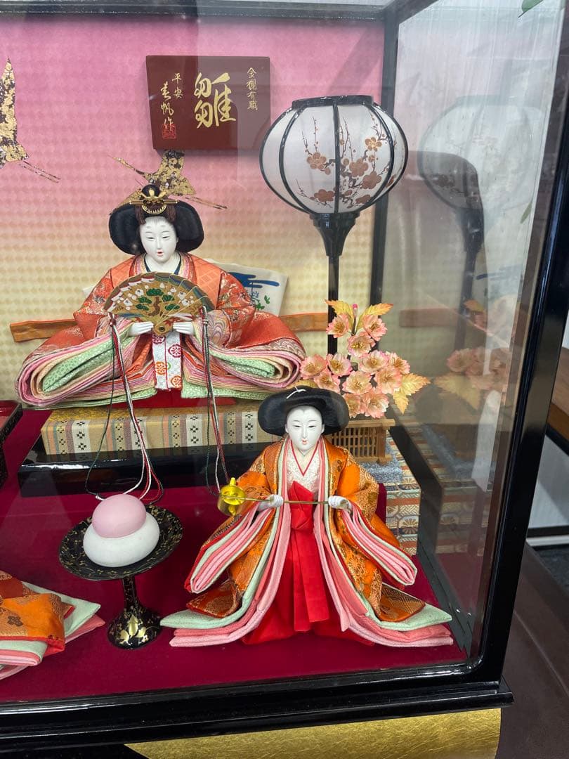 上代33万円　美帆作 極上品　正絹本金金襴 雛人形 御雛 新王飾り 灯り付き