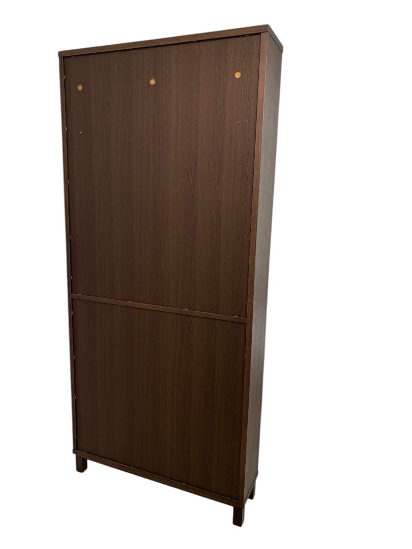 無印良品 本棚 薄型 シェルフ ブラウン 木製