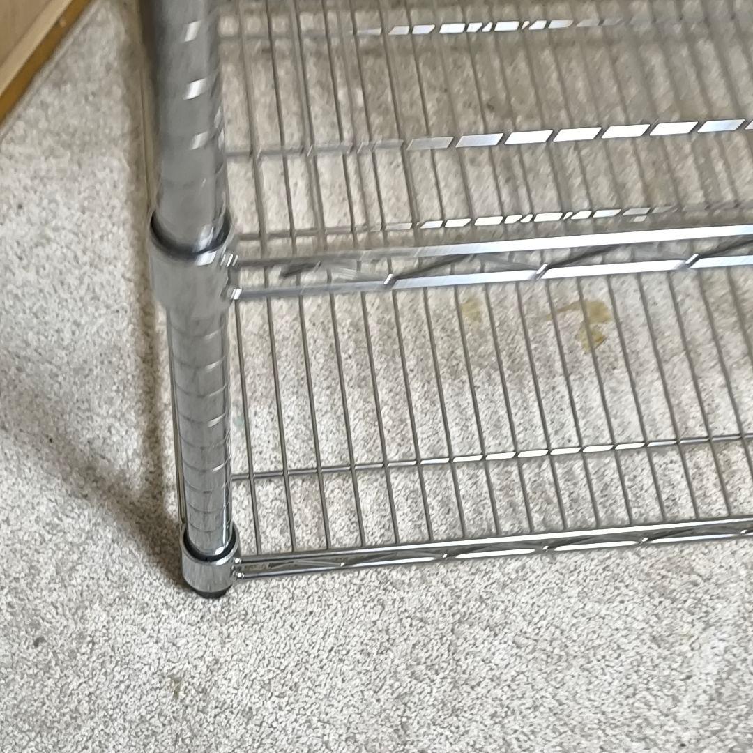 【幅90cm】スチールラック 5段 シルバー 棚板1枚追加済み　値引き交渉可