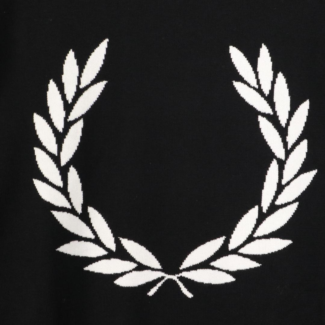 FRED PERRY/フレッドペリー バックロゴ コットン クルーネックニット