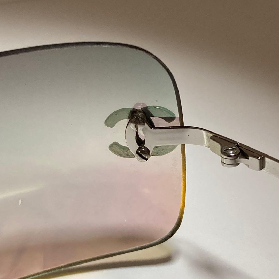 人気★シャネル★CHANEL サングラス リムレス ラインストーン ココマーク