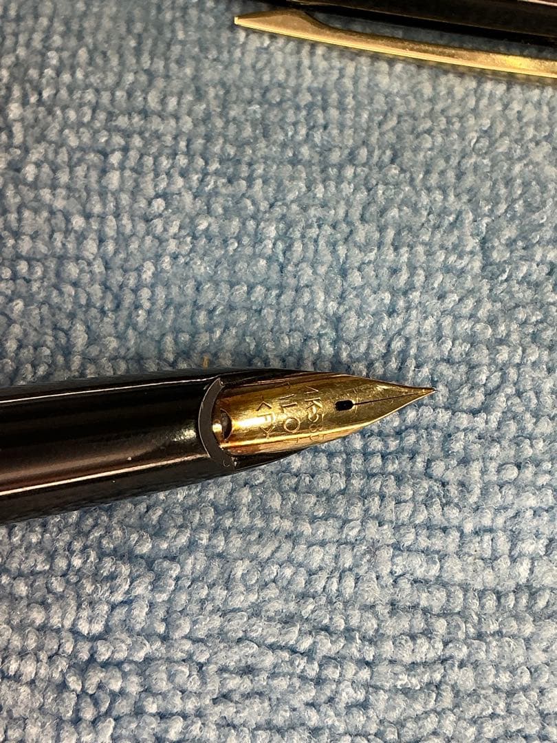シナモンElite エリート 万年筆 14K刻印あり ブラック 現状品