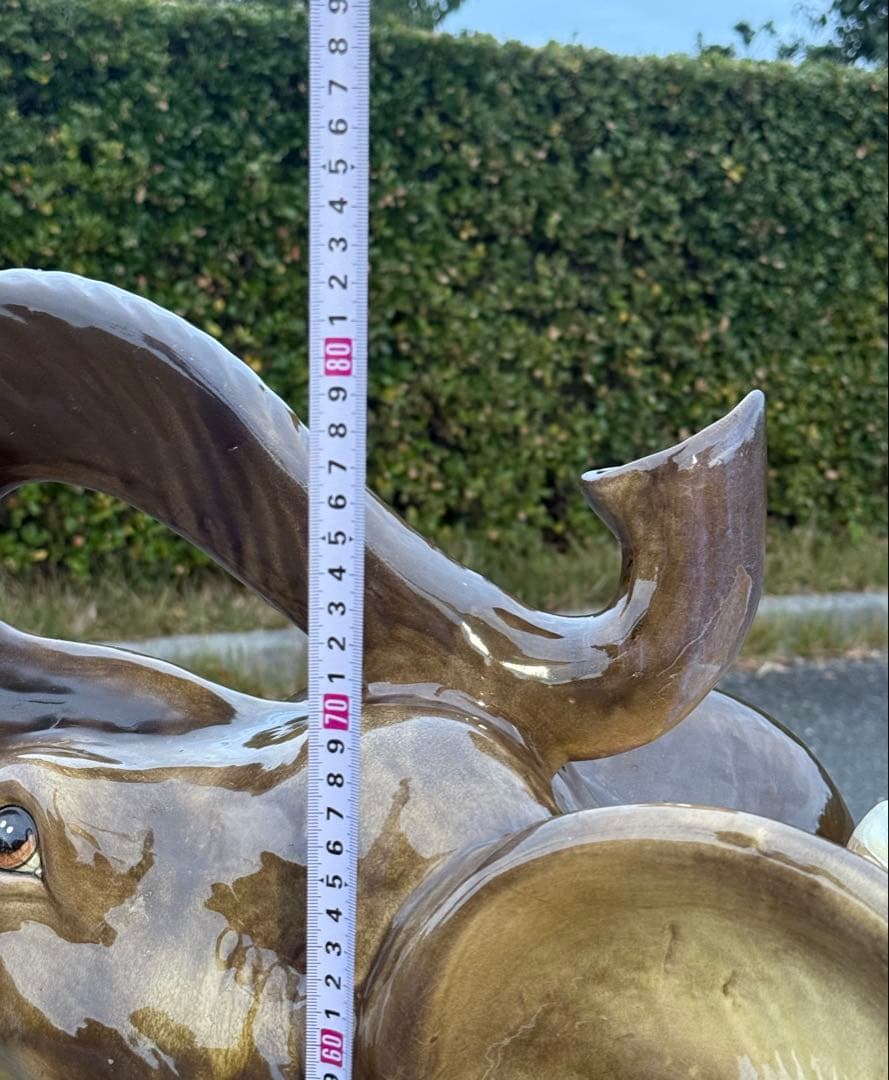 引き取り3千引き 大型♪ 乗れるサイズ ベンチ 象 ゾウ 置物