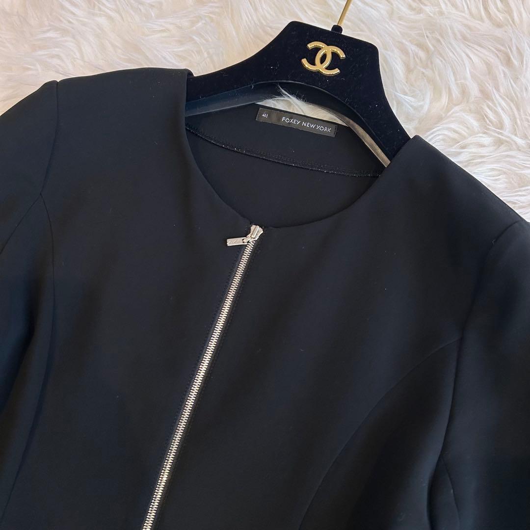 美品♡フォクシーニューヨーク　パトリシア　ジップアップ 2wayワンピース　40
