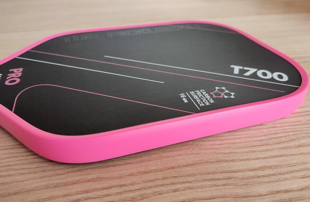 2個セット ピックルボール パドル T700生カーボン ピンク 緑色 カバー付き