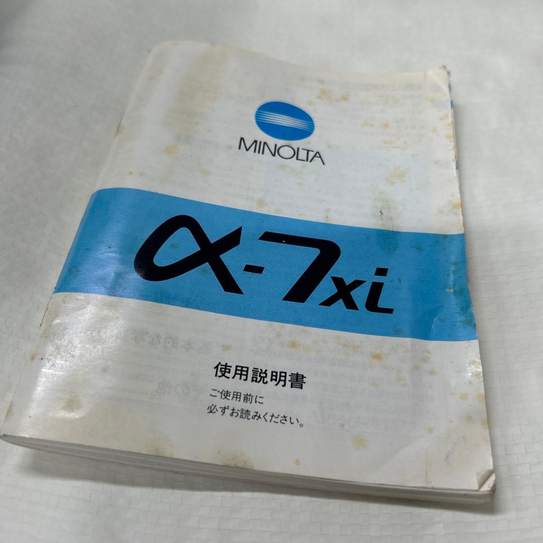 MINOLTA α-7xi 一眼レフカメラ カメラバッグ 付属品他 説明書あり