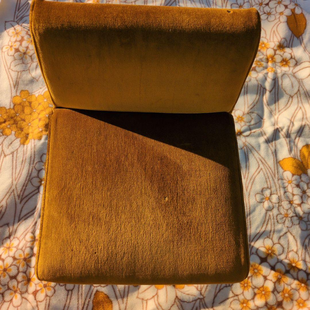 昭和レトロ モケット 1人掛け チェア①ソファ ベルベット ポップ アンティーク