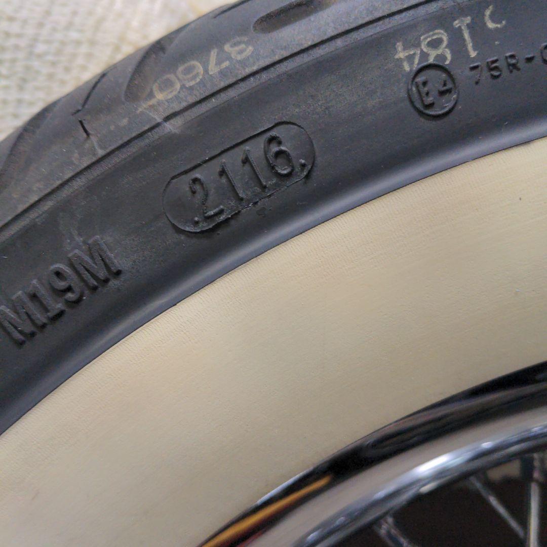 ハーレー　純正　ソフテイル ホイール　タイヤ　16インチ　リア　ホワイトリボン