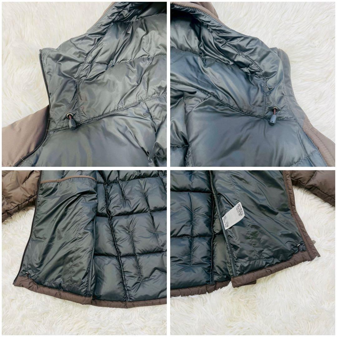 モンベル　ネージュダウン パーカ　XL　ダークブラウン　スタッフバッグなし