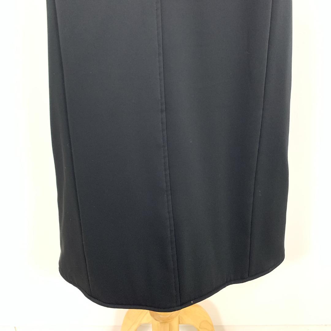 LA9483 カステルバジャック ノースリーブワンピース 黒 裏フリース 2