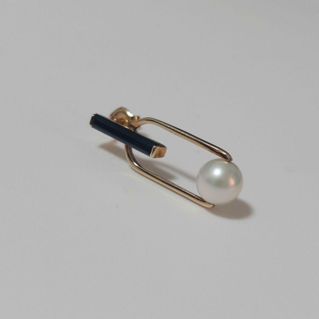 STAR JEWELRY Girl K10 コントラストピアス 片耳用