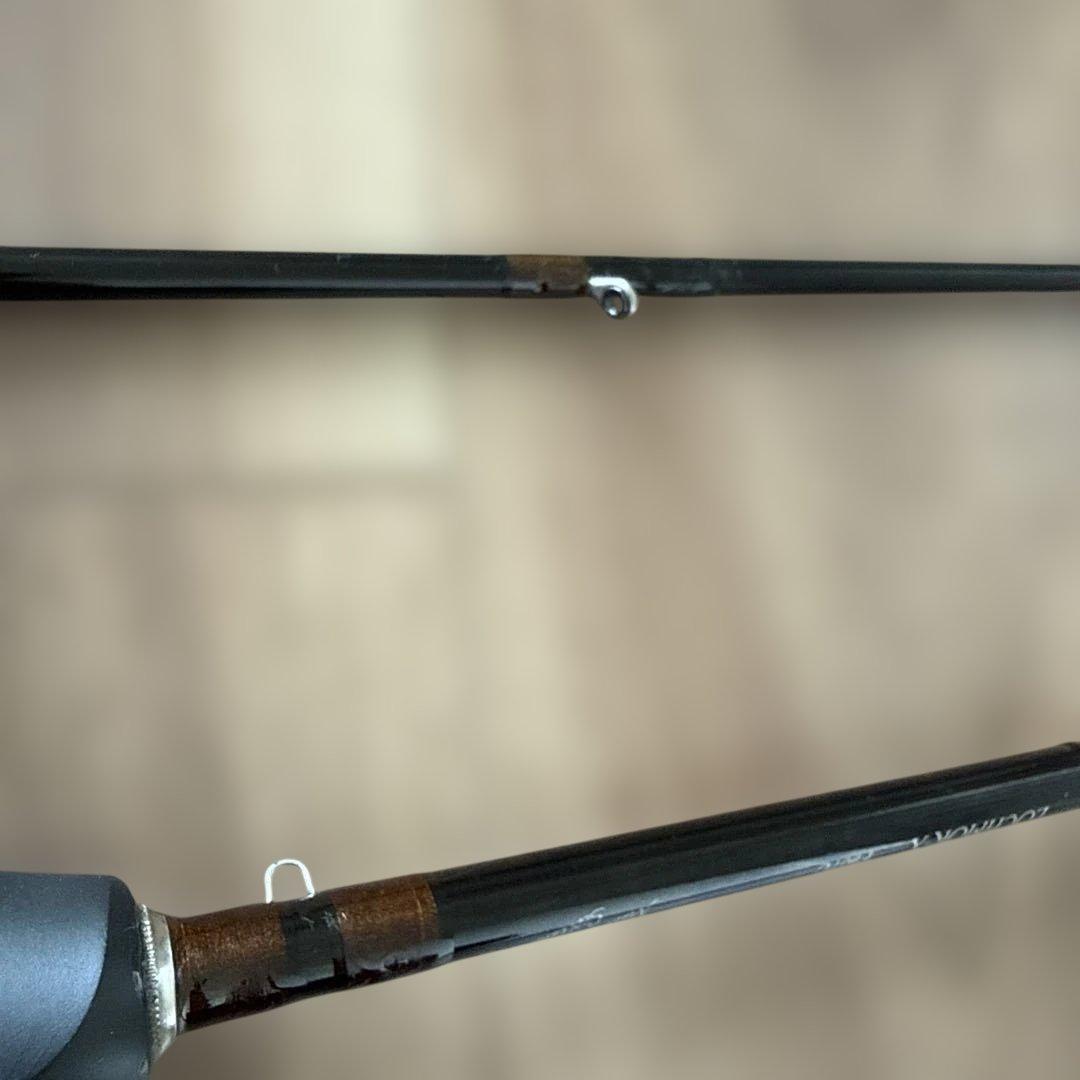 フライロッドをヘチ竿に改造した釣り竿