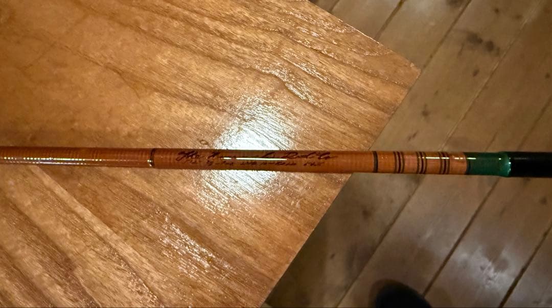 クラモチロッド　ネオクラシック54F　バンブーカラー　・クリアグリーンスレッド