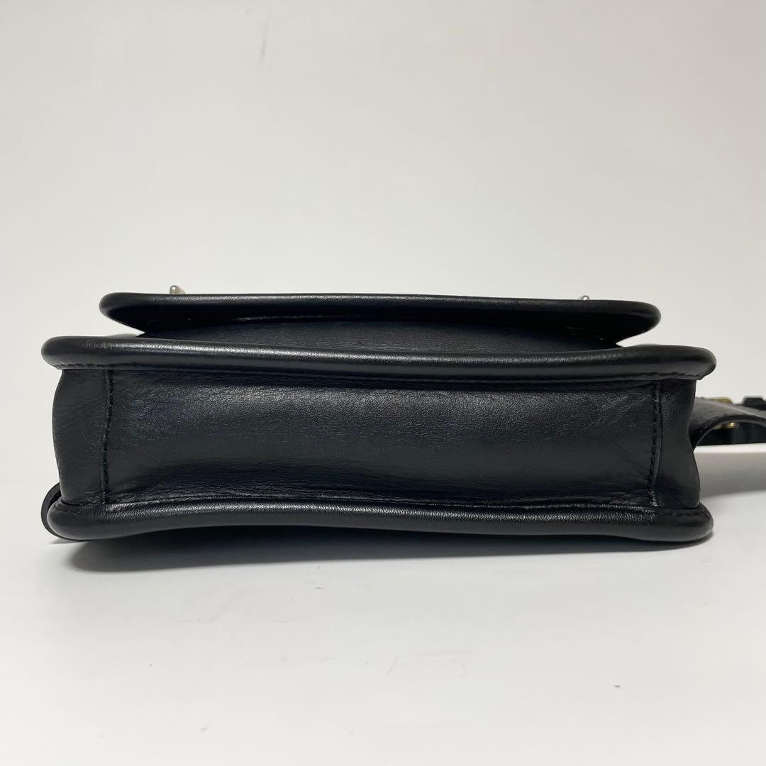 美品 coach ボディバッグ レガシー ターンロック レザー 黒 y2k