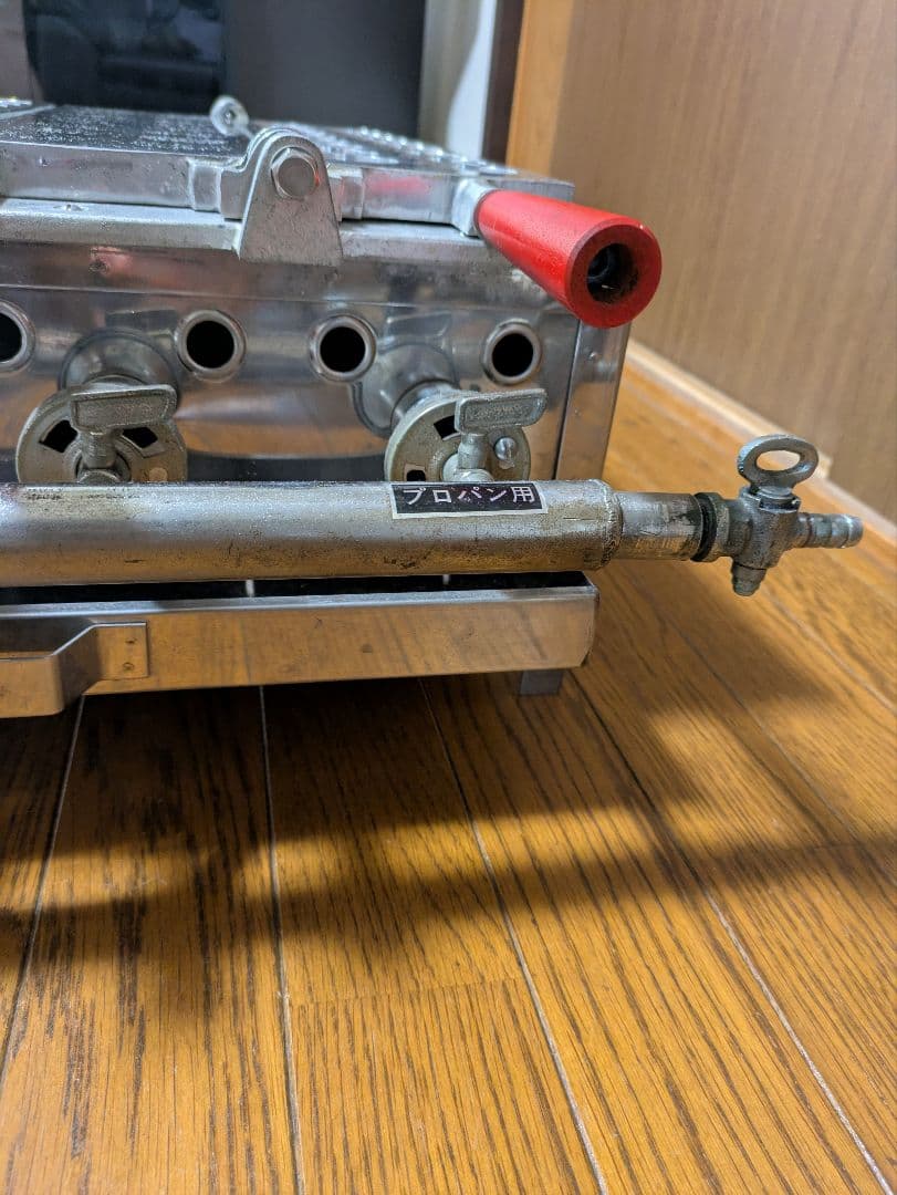業務用たこ焼き器　16穴　2枚　計32穴　プロパンガス