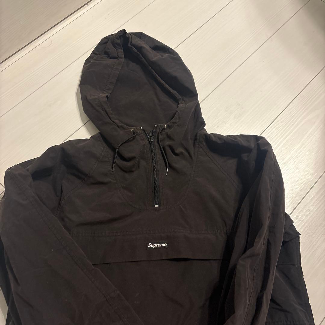 Supreme ブラック ナイロンジャケットsmall logo M