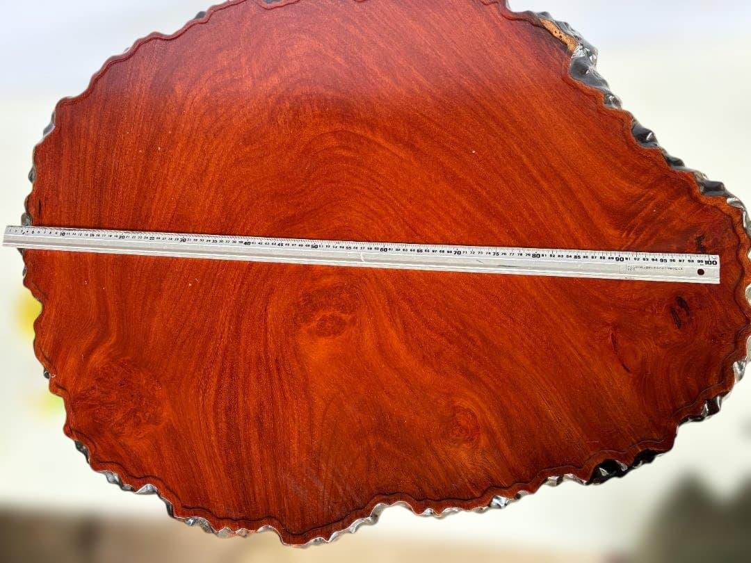 花梨　 一枚板 座卓 唐木系 無垢 天然木　ローテーブル　和家具 01d145