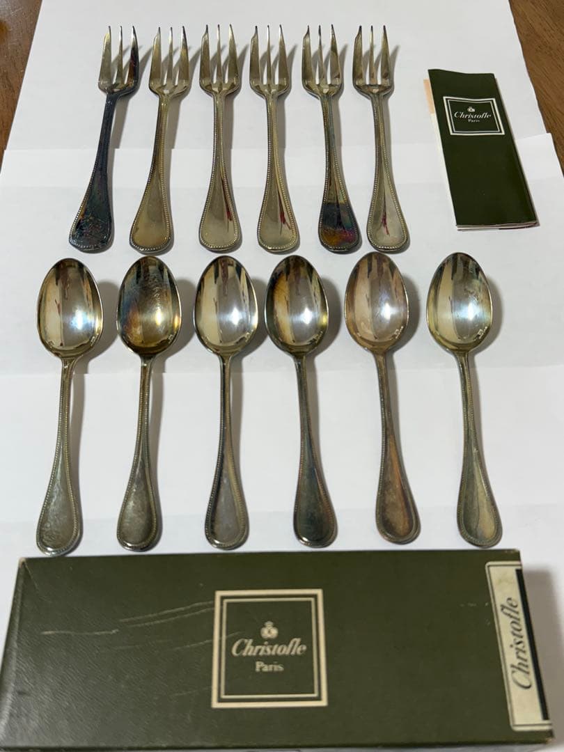 みかん 様の専用　Christofle　パール　スプーン ケーキフォーク