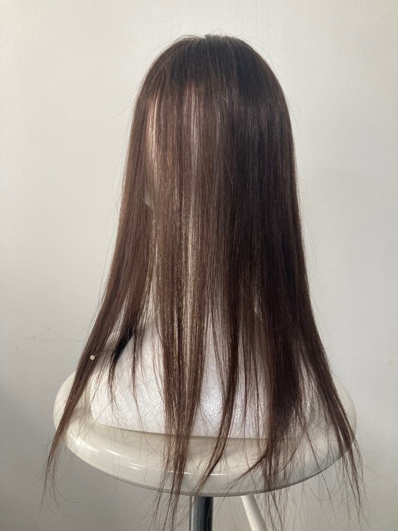 ヘアピース　部分ピース　ロング 人毛100