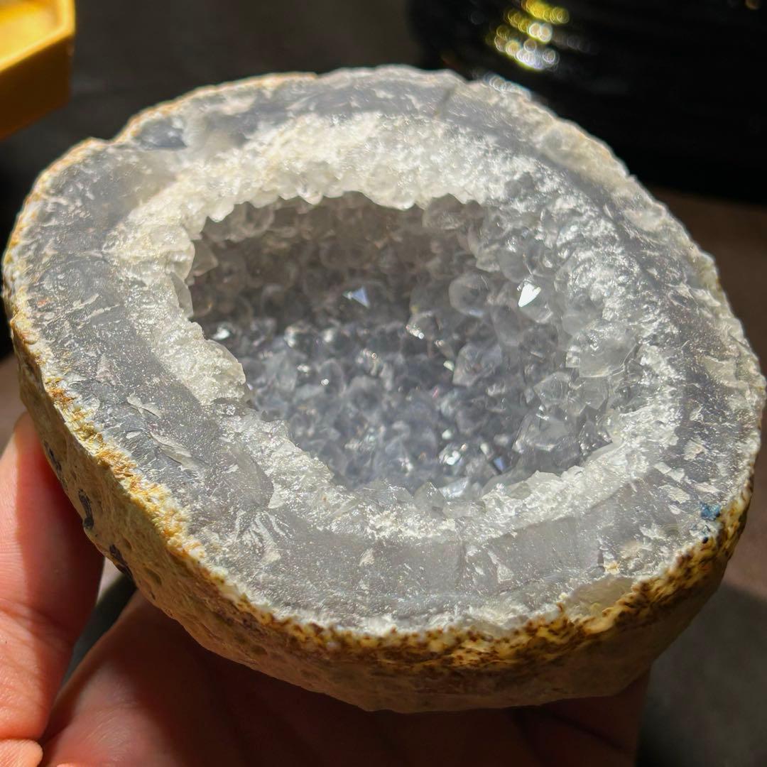 ☆別格高級品！福運大黒秘宝⑤大開運！水晶　アゲート　クラスター　原石ドーム　置物