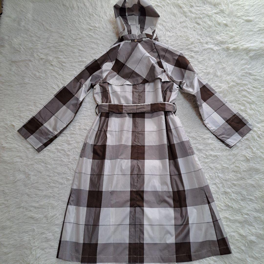 【美品】【Aquascutum】トレンチデザイン チェック レインコート