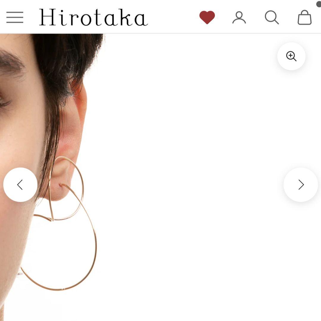 Hirotaka All About Basicsフローティングフープピアス片耳