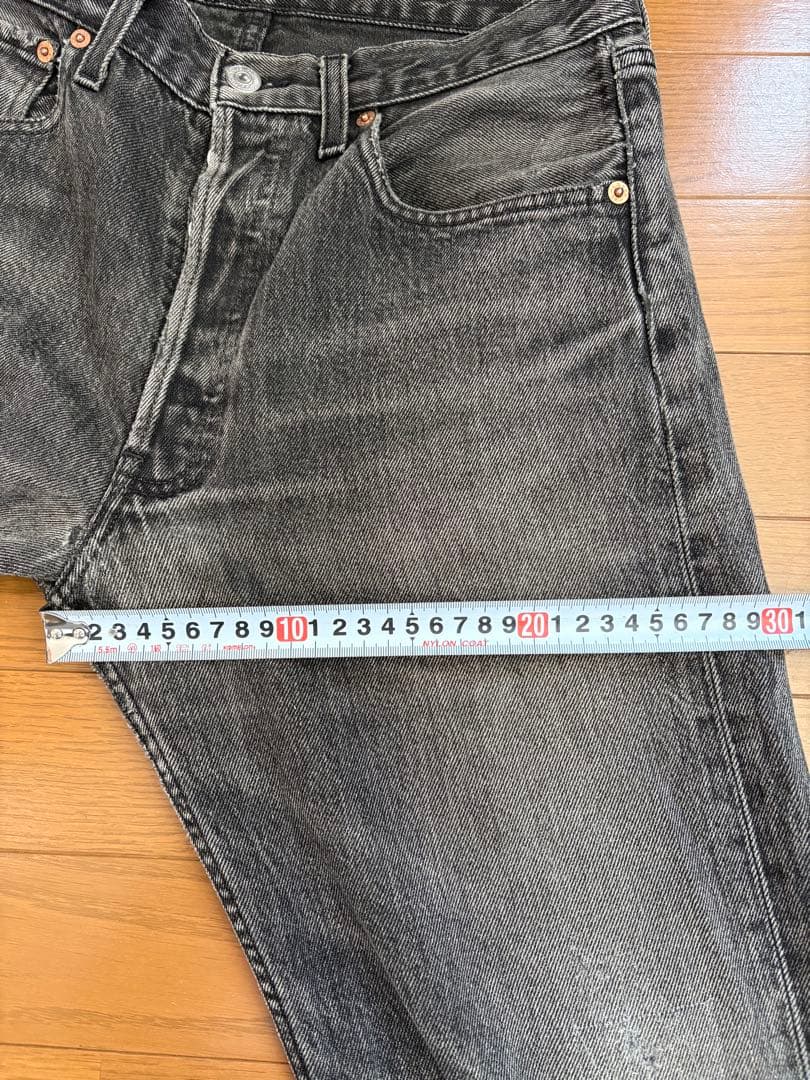 Levi's 501 後染め　ブラック　W32L30　色落ち