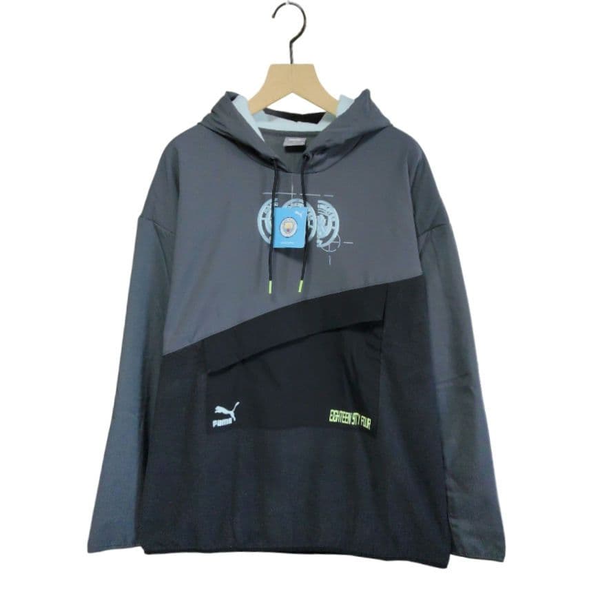 新品 希少品 マンチェスターシティFC オフィシャルフーディー 裏起毛パーカー