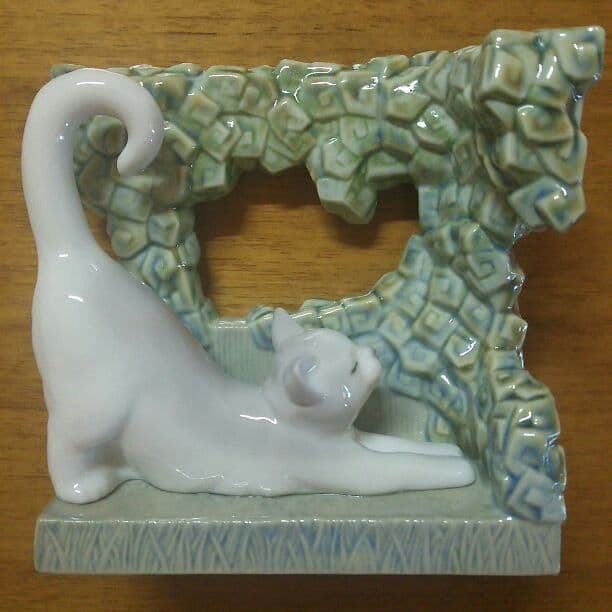 リヤドロ  ナチュラルフレーム 猫 8070