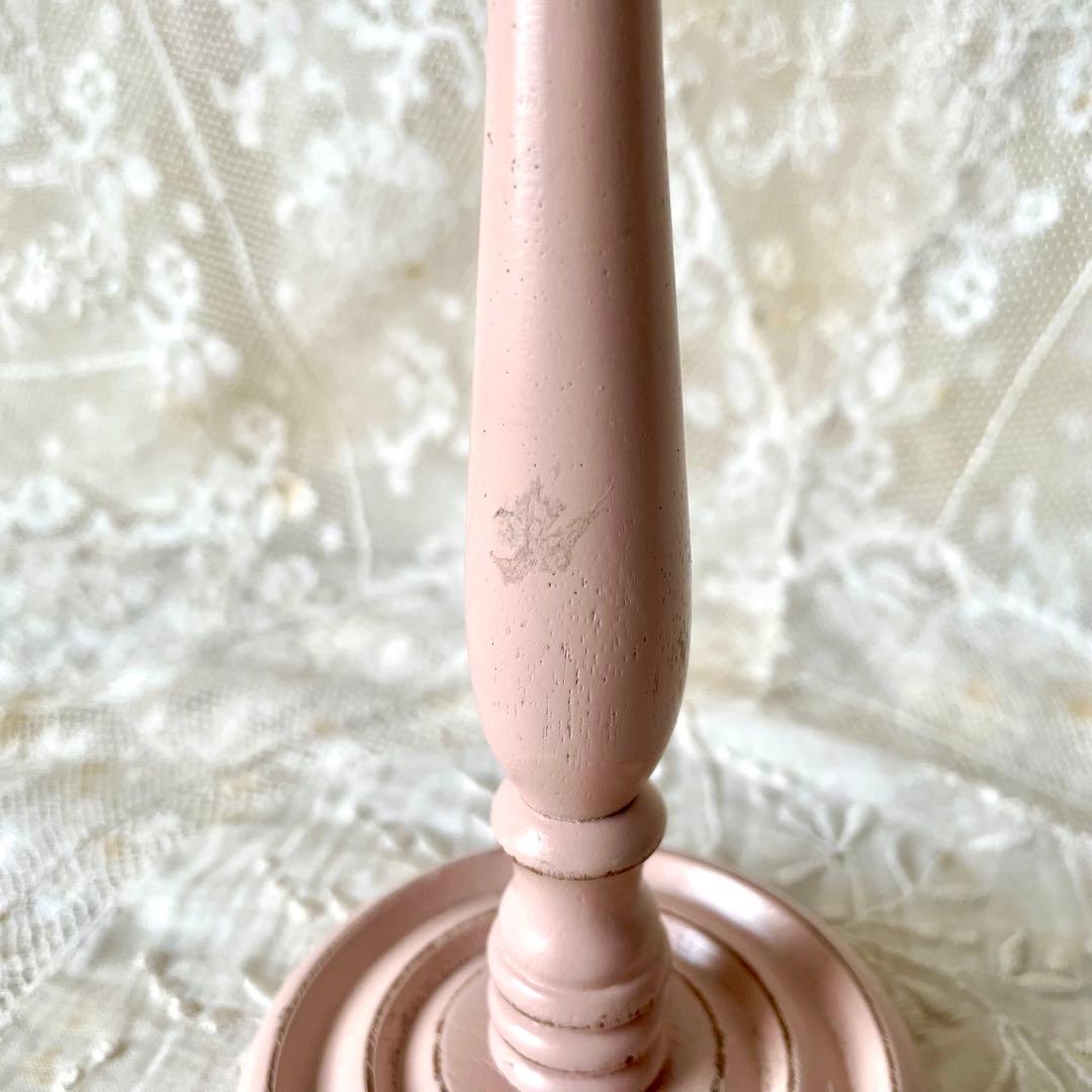 ストロベリーミルクピンクのハットスタンド　フランスアンティーク　ベビー　ドール