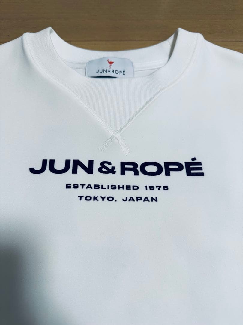 JUN＆ROPE レディース スウェット ダンボールニット ホワイト Sサイズ