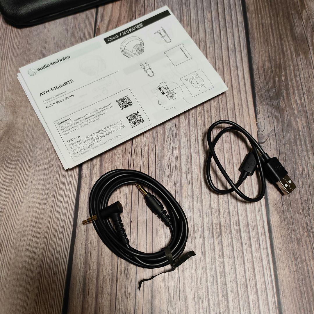audio-technica ワイヤレスヘッドホATH-M50xBT2 新品近い