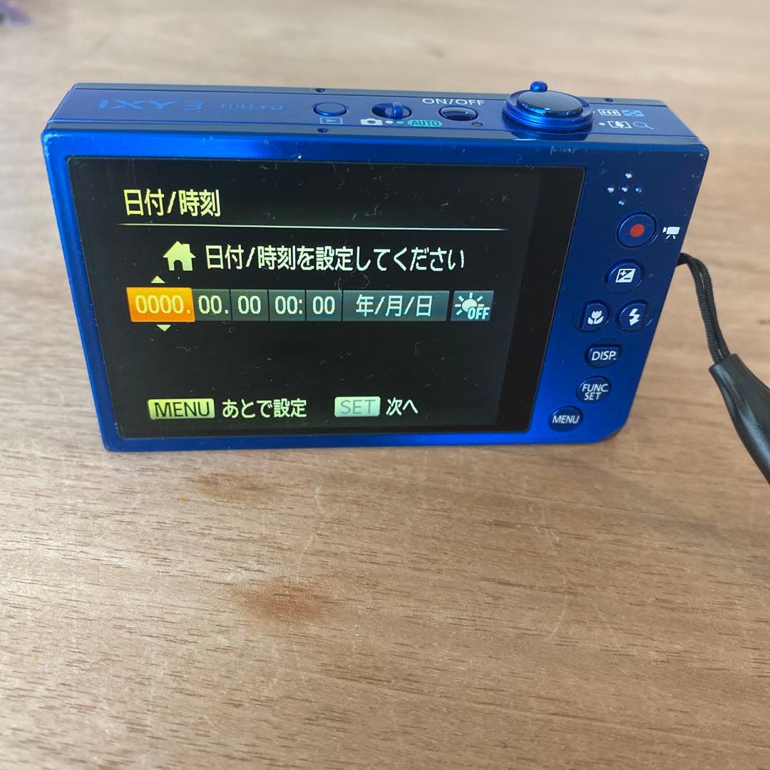 【美品】Canon IXY 青色 コンパクトデジタルカメラ PC1736