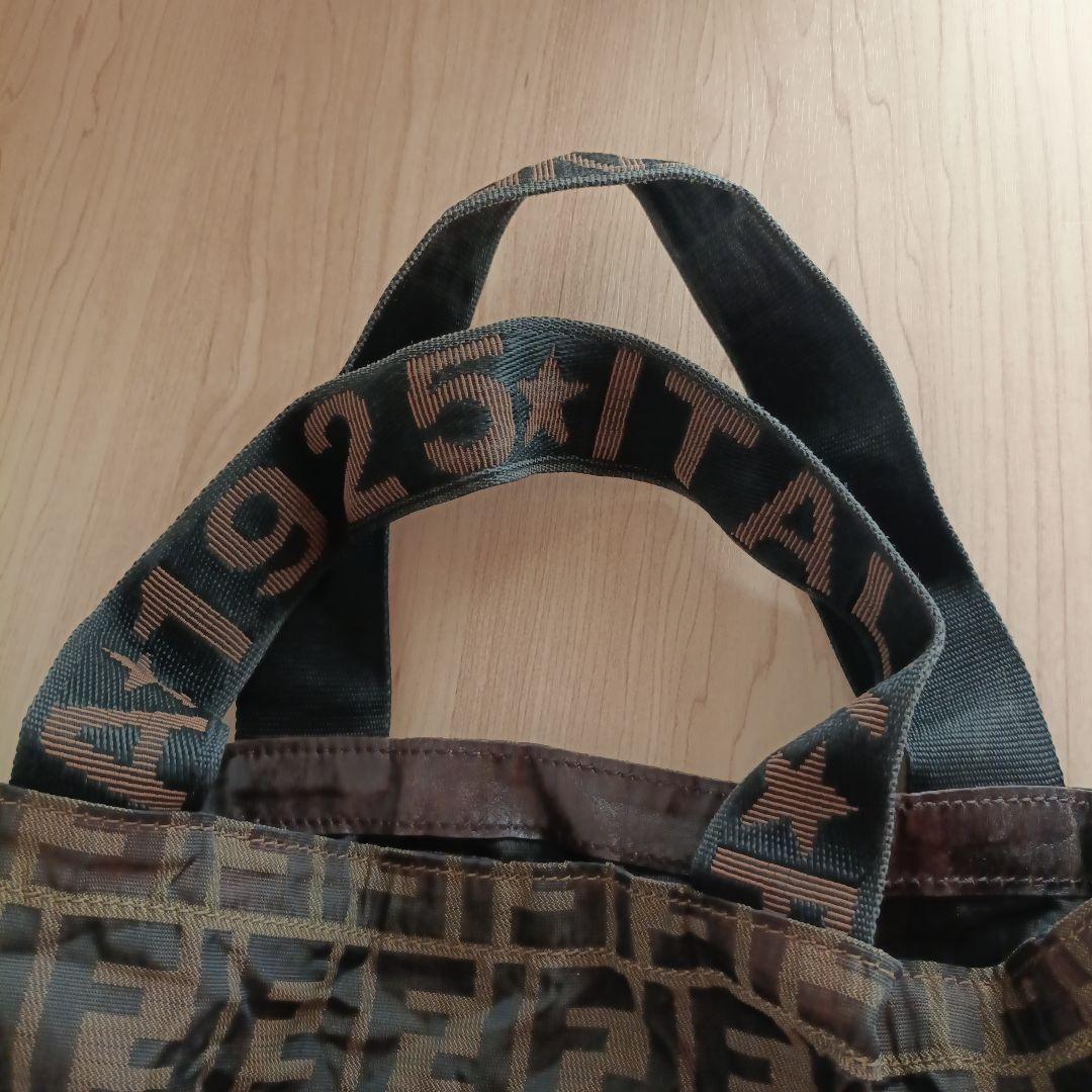 FENDI　総柄ズッカ　エコバッグ　トートバック　折りたたみ