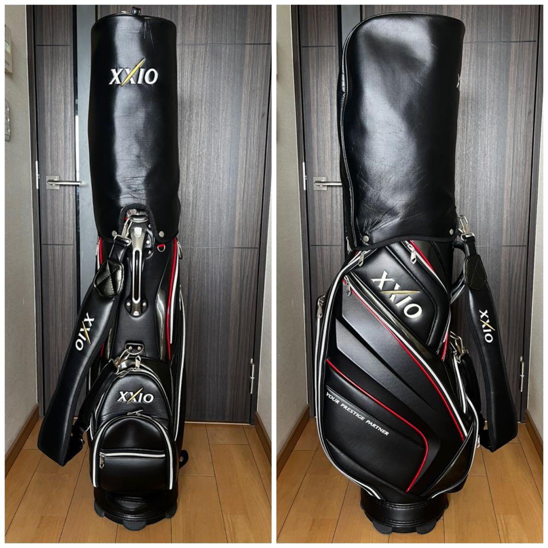 専用　XXIO ゼクシオ キャディバッグ スポーツモデル　レザー調 黒　9.5型
