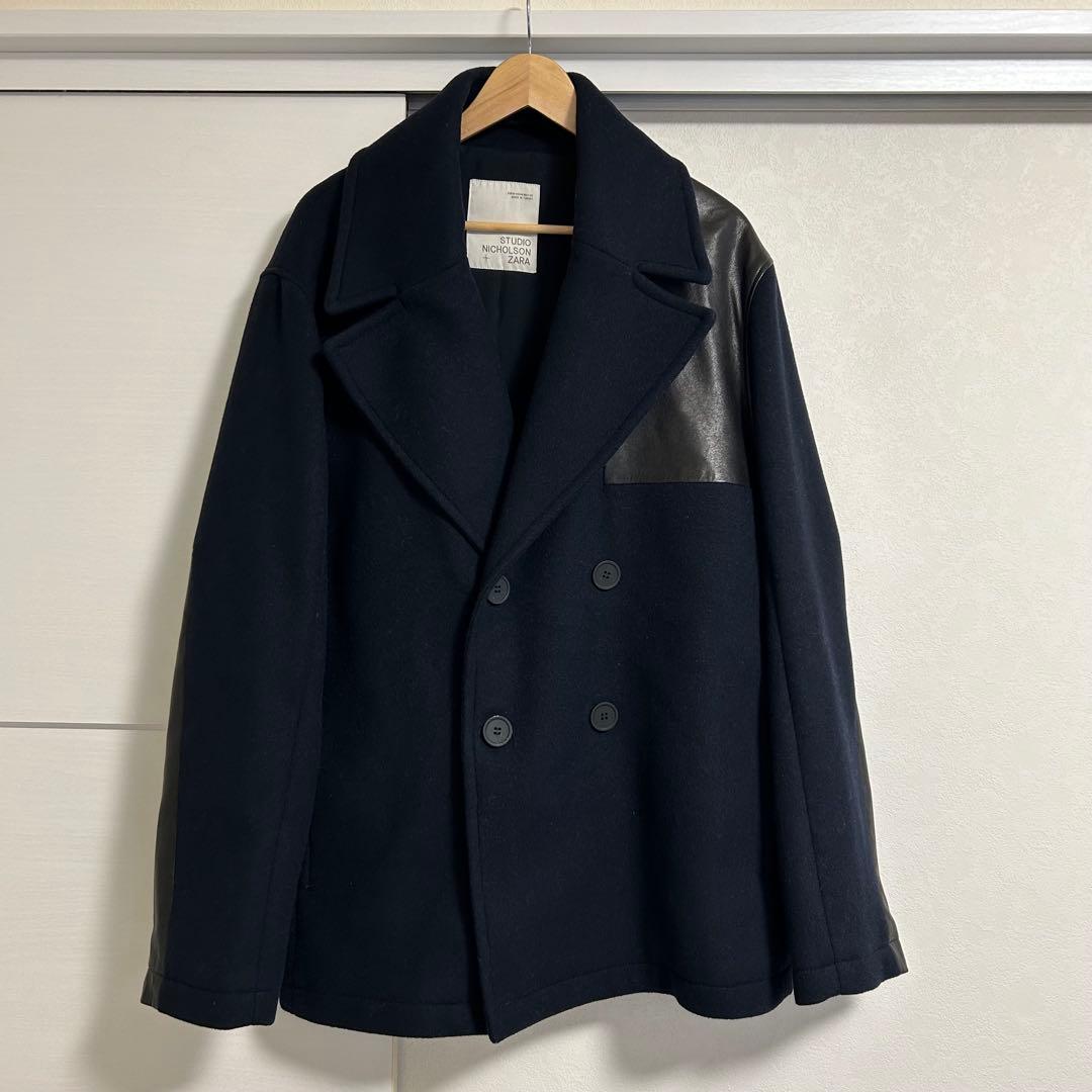 【美品】Studio Nicholson Zara ピーコート レザー