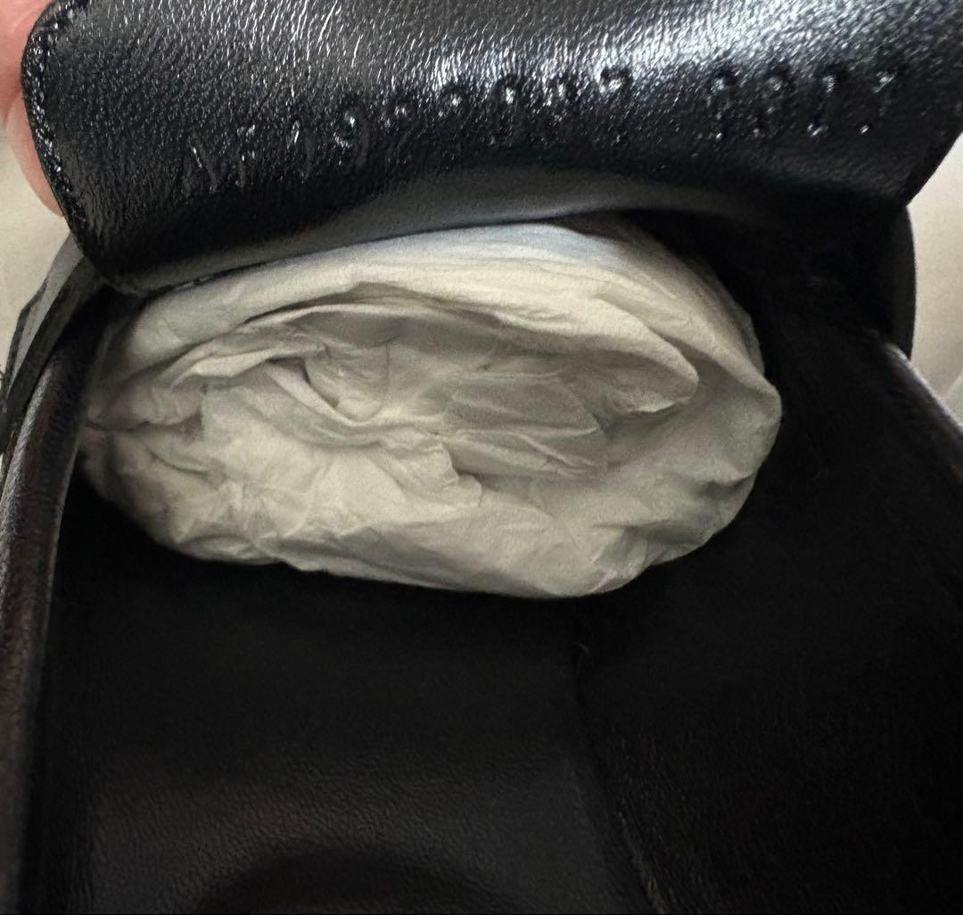 エルメス hermes 美品 モカシンロワイヤル 黒 35