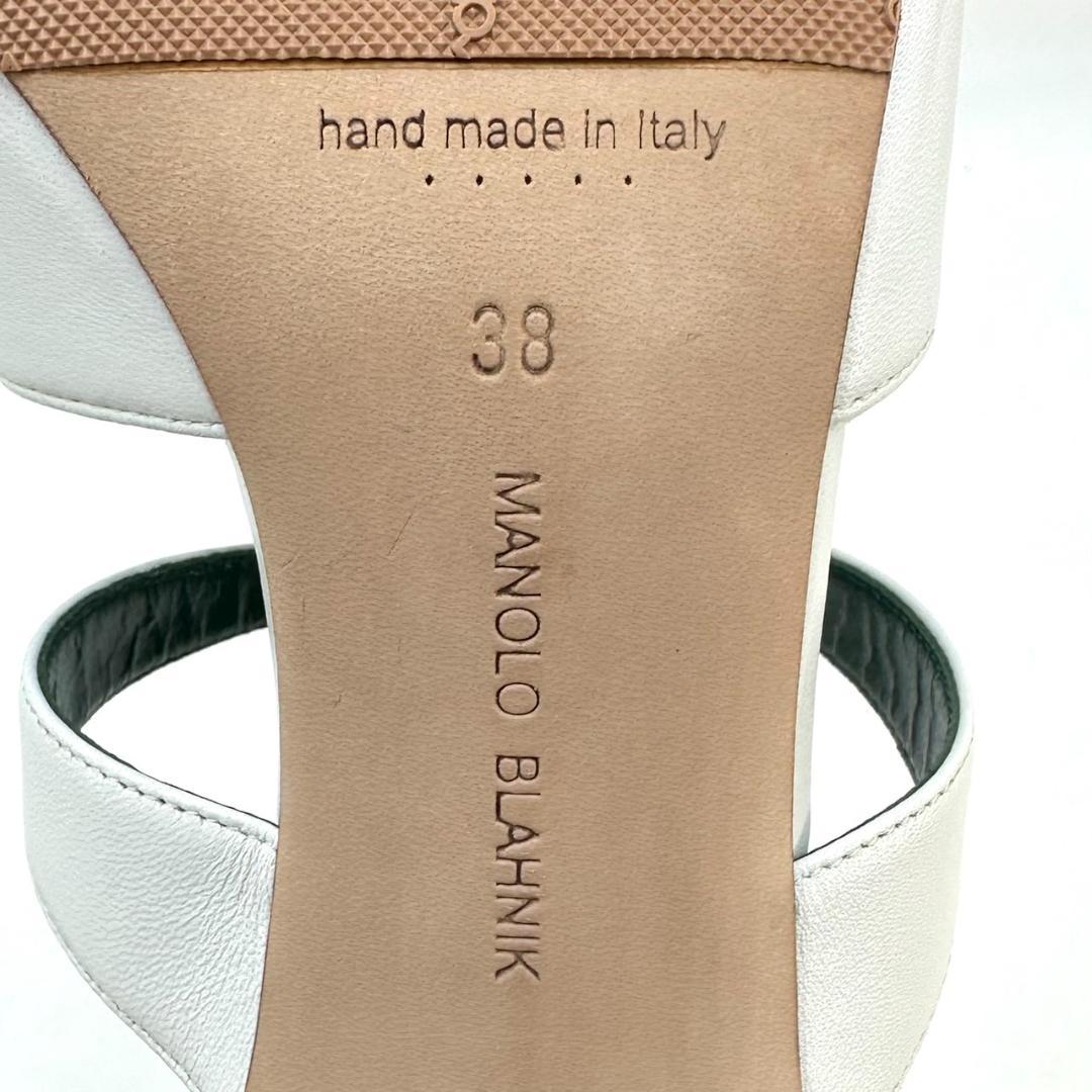 MANOLO BLAHNIK マノロブラニク ミュール NOORAMU ホワイト