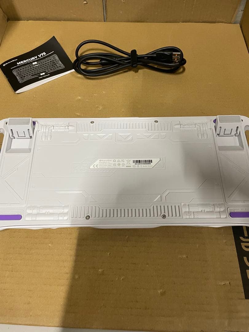 GravaStar Mercury V75 キーボード テンキーレス ホワイト