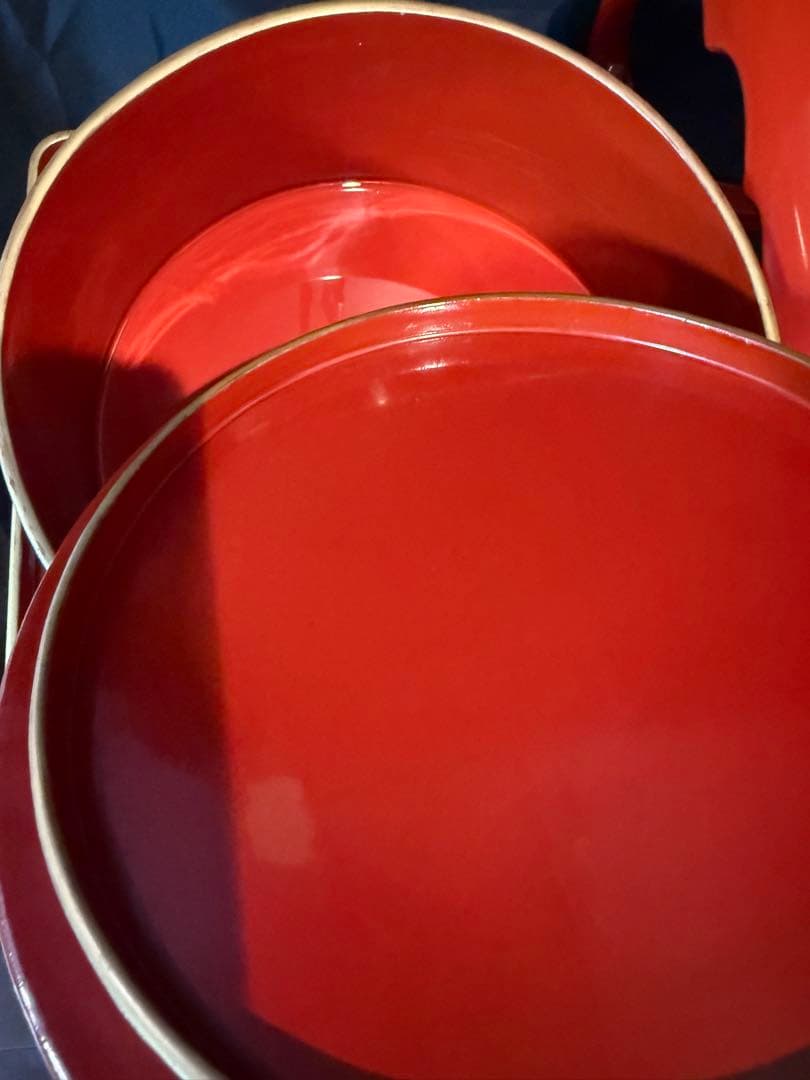 御膳セット　和尚膳　漆塗り　木製　食器　金縁　13点